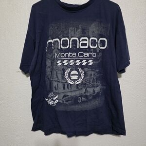 Monaco Monte Carlo Graphic Navy Tee